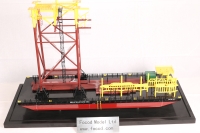 customized model of 91m barge with jacket